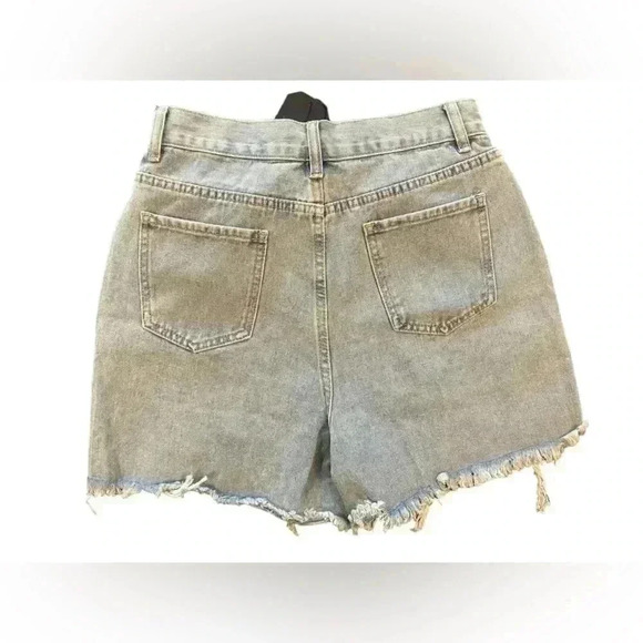 NWT Buddy Love ELVIS CRYSTAL FRINGE DENIM SHORTS - LIGHT WASH Size Small - Picture 7 of 13